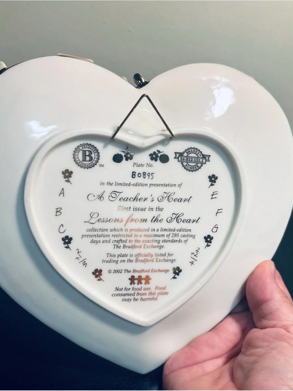 The Bradford Exchange porcelain heart